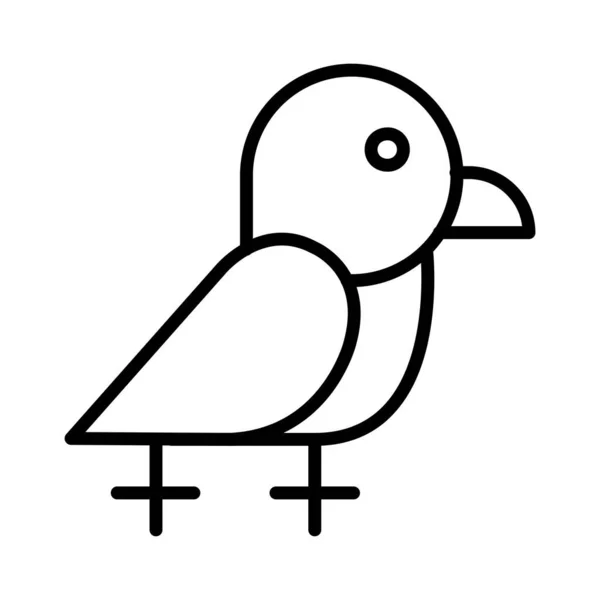 Crow Vector Icon Design — Stockvektor