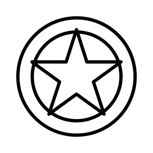 Звездный Векторный Дизайн Пентагона — стоковый вектор
