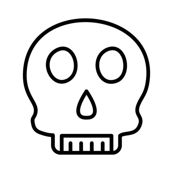 Skull Vector Icon Design — Stockvektor