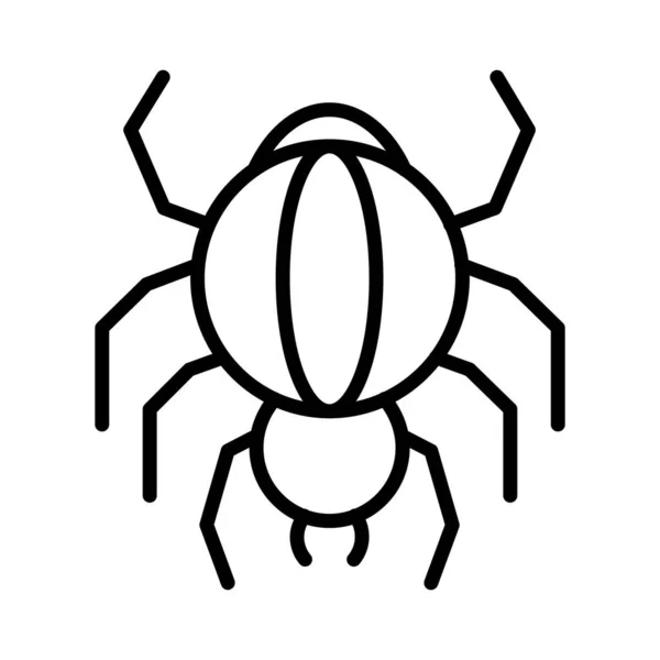 Örümcek Vektörü Simgesi Tasarımı — Stok Vektör