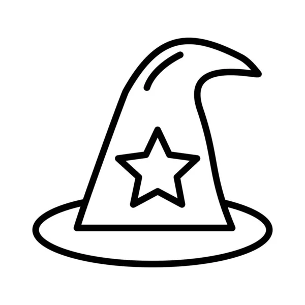 Cadı Şapkası Vektör Simgesi Tasarımı — Stok Vektör