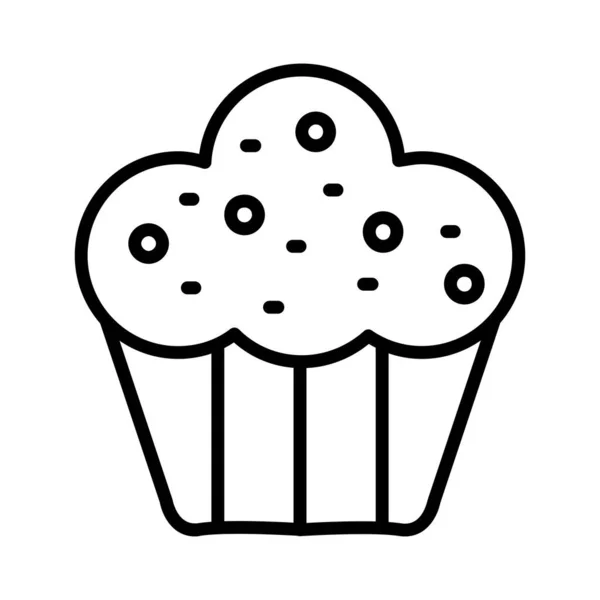 Icona Vettoriale Muffin Design — Vettoriale Stock