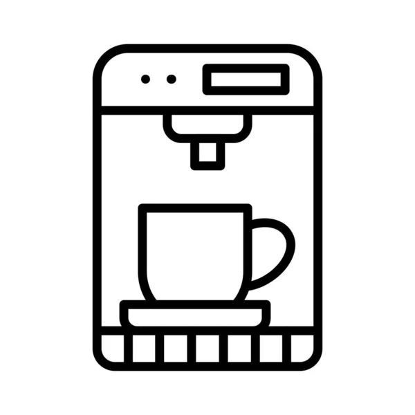 Kaffemaskin Vektor Ikon Design — Stock vektor