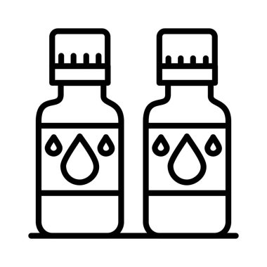 Temel Yağ Vektörü Simgesi Tasarımı