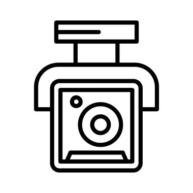 Security Camera Vector Icon Design