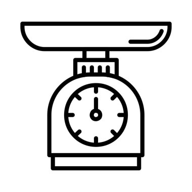 Mutfak Boyutu Vektör Simgesi Tasarımı