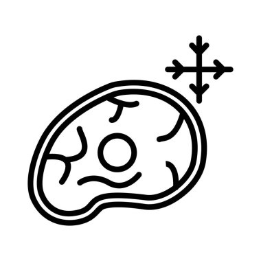 Donmuş Gıda Vektörü Simgesi Tasarımı