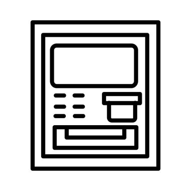 Atm Machine Vector Icon Design