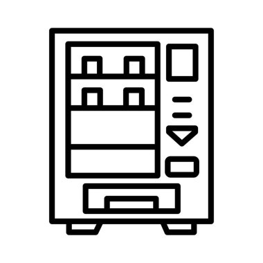 Vending Machine Vector Icon Design