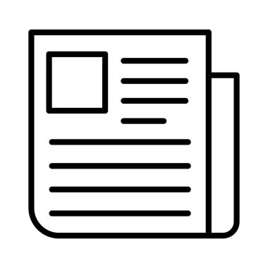 Newspaper Vector Icon Design