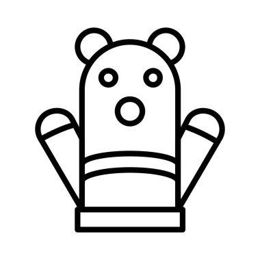 kukla Vektör Simgesi Tasarımı