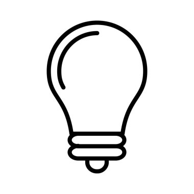 Ampul Vektör Simgesi Tasarımı