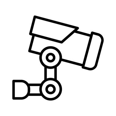 CCTV Kamera Vektör Simgesi Tasarımı