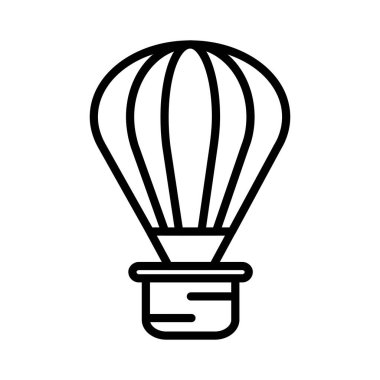 Hot Air Balloon Vector Icon Design