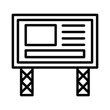 reklam panosu Vektör Simgesi Tasarımı