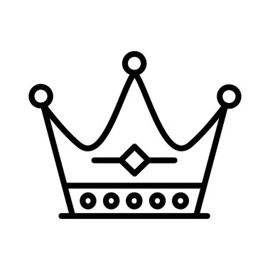 Taç vektör simgesi tasarım