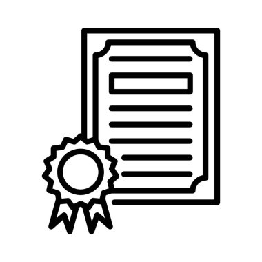 Certificate Vector Icon Design
