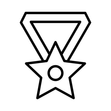 Madalya vektör simgesi tasarım