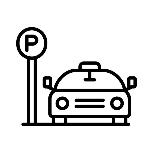 Návrh Vektorové Ikony Parkovací Plochy — Stockový vektor