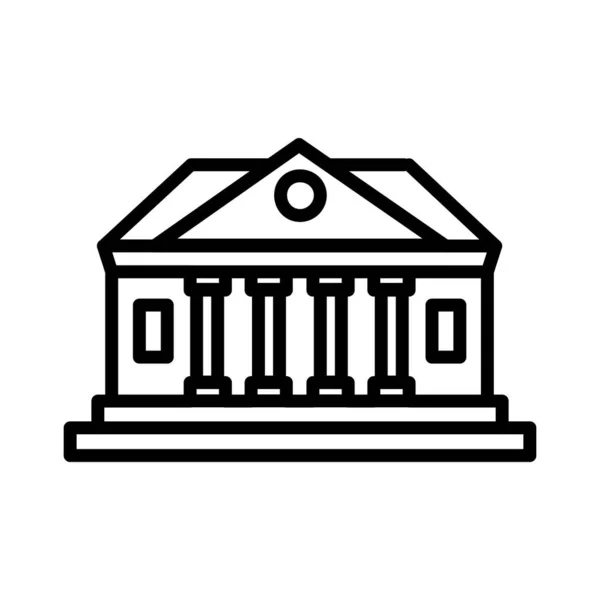 Banco Vector Icono Diseño — Archivo Imágenes Vectoriales