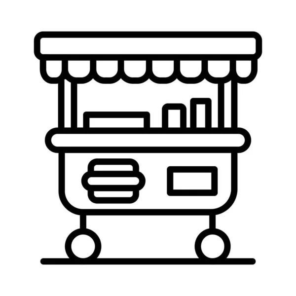 Carrinho Alimentos Vector Icon Design —  Vetores de Stock