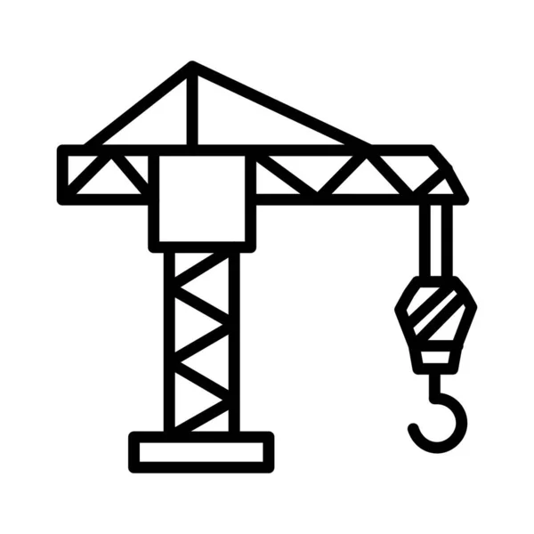 Crane Vector Icon Design — Vetor de Stock