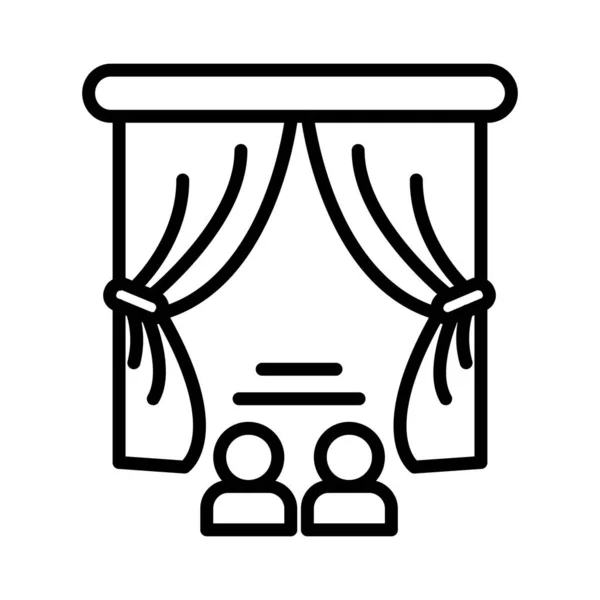 Tiyatro Vektörü Simgesi Tasarımı