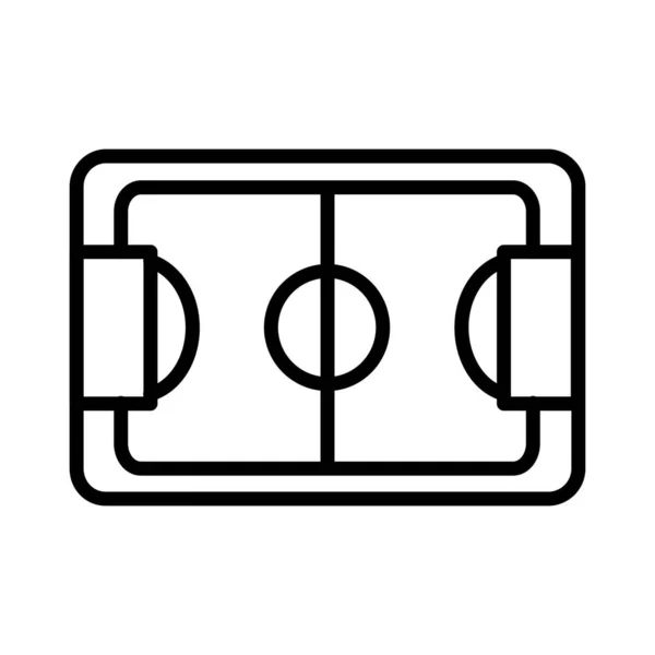 Conception Icône Vectorielle Terrain Football — Image vectorielle