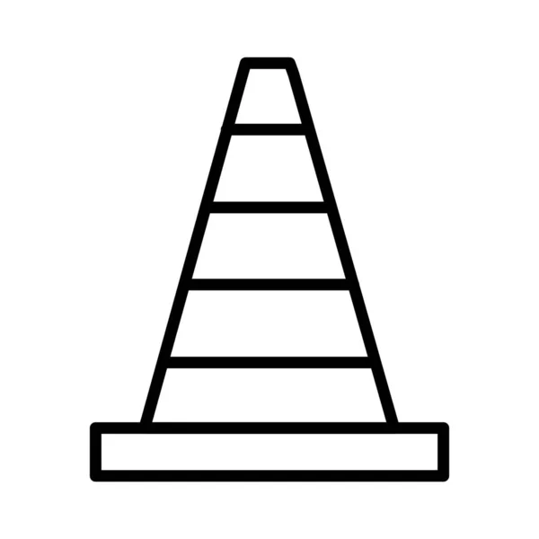 Traffic Cone Vector Icon Design — Vettoriale Stock