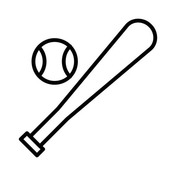 Návrh Ikon Baseballového Vektoru — Stockový vektor