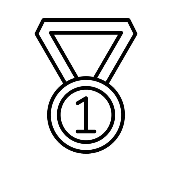 Gewinner Medal Vector Icon Design — Stockvektor