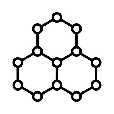 Altıgen yapı Vektör Simgesi Tasarımı