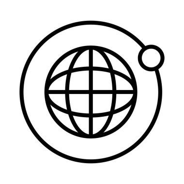 Yörünge Ağ Vektörü Simgesi Tasarımı