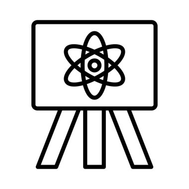 Fizik Vektörü Simgesi Tasarımı