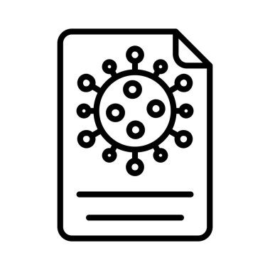 Test Sonuç Vektör Simgesi Tasarımı