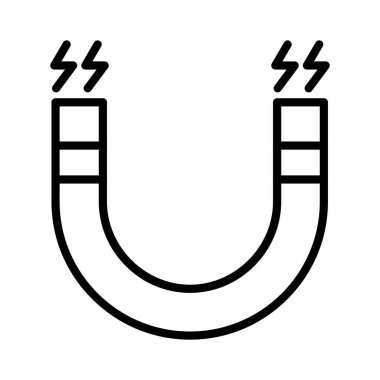 Mıknatıs vektör simgesi tasarım