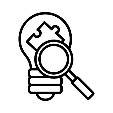 Bilim Araştırma Vektörü Simgesi Tasarımı