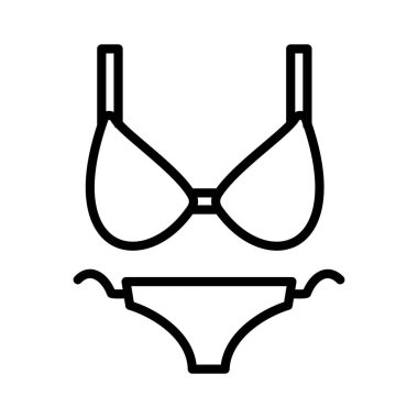 Bikini Vektör Simgesi Tasarımı
