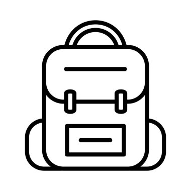 Backpack Vector Icon Design