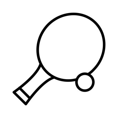 Ping Pong Vektör Simgesi Tasarımı