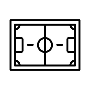 Futbol Sahası Vektör Simgesi Tasarımı