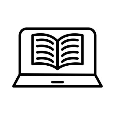 Satır Üzerinde Öğrenme Vektörü Simgesi Tasarımı