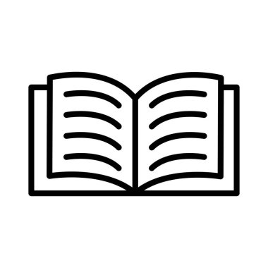 Kitap Vektörü Simgesi Tasarımı Okunuyor
