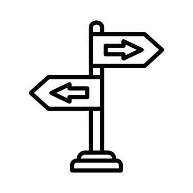 Yönlendirme Vektörü Simgesi Tasarımı