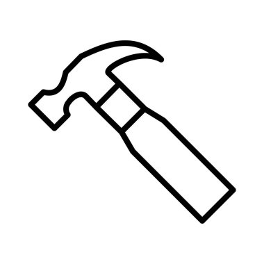 Vektör simgesi tasarım çekiç