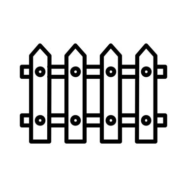 Fence Vector Icon Design