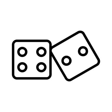 Dice Vector Icon Design