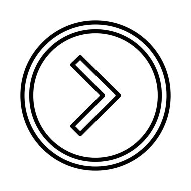 Sağ ok vektör simgesi tasarım