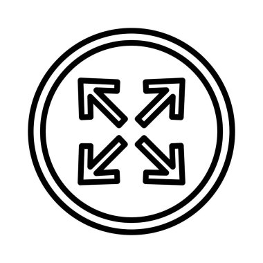 Ok Vektör Simgesi Tasarımı Genişlet