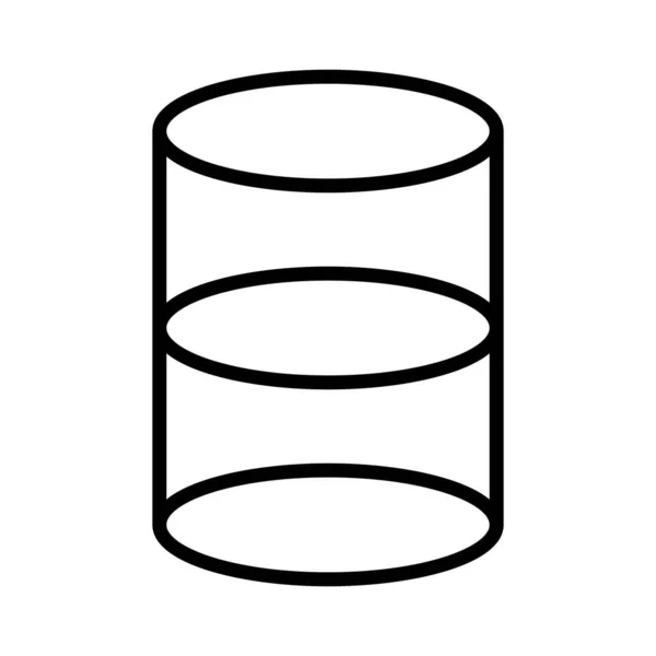 Conception Icône Vectorielle Cylindre — Image vectorielle